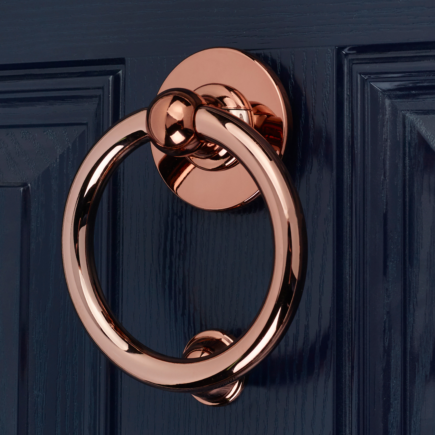 Rose bull ring door knocker 
