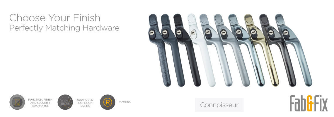 Choose your finish with our different colour variations of window handle